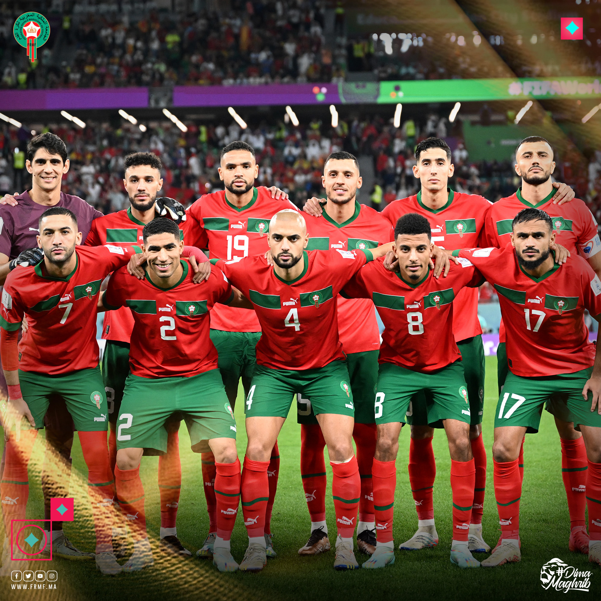 تشكيلة المنتخب المغربي أمام البرتغال