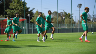 المنتخب المغربي حصة تدريبية