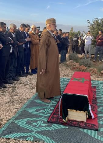 تشييع جنازة شهيد الواجب الوطني في موكب مهيب ببني ملال