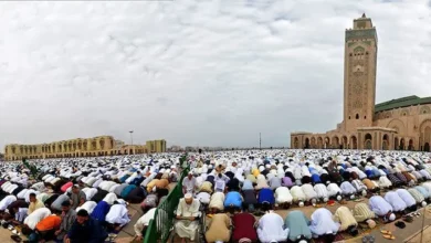صلاة العيد مسجد الدار البيضاء