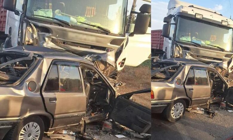 حادثة مميتة تودي بحياة أسرة كاملة بين طنجة وسيدي قاسم