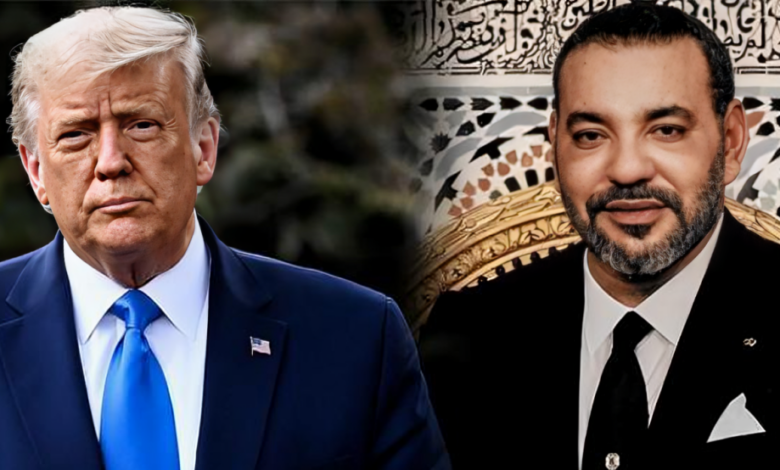 الملك محمد السادس ترامب
