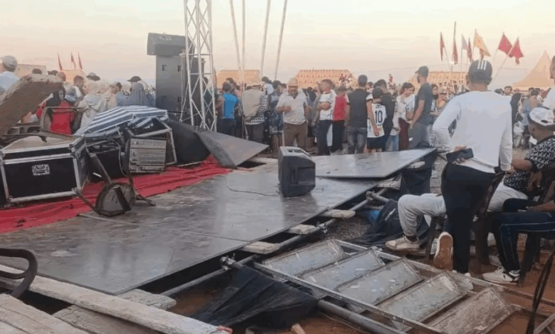 إصابة شخصين في انهيار منصة خلال موسم "بويا عمر" بقلعة السراغنة