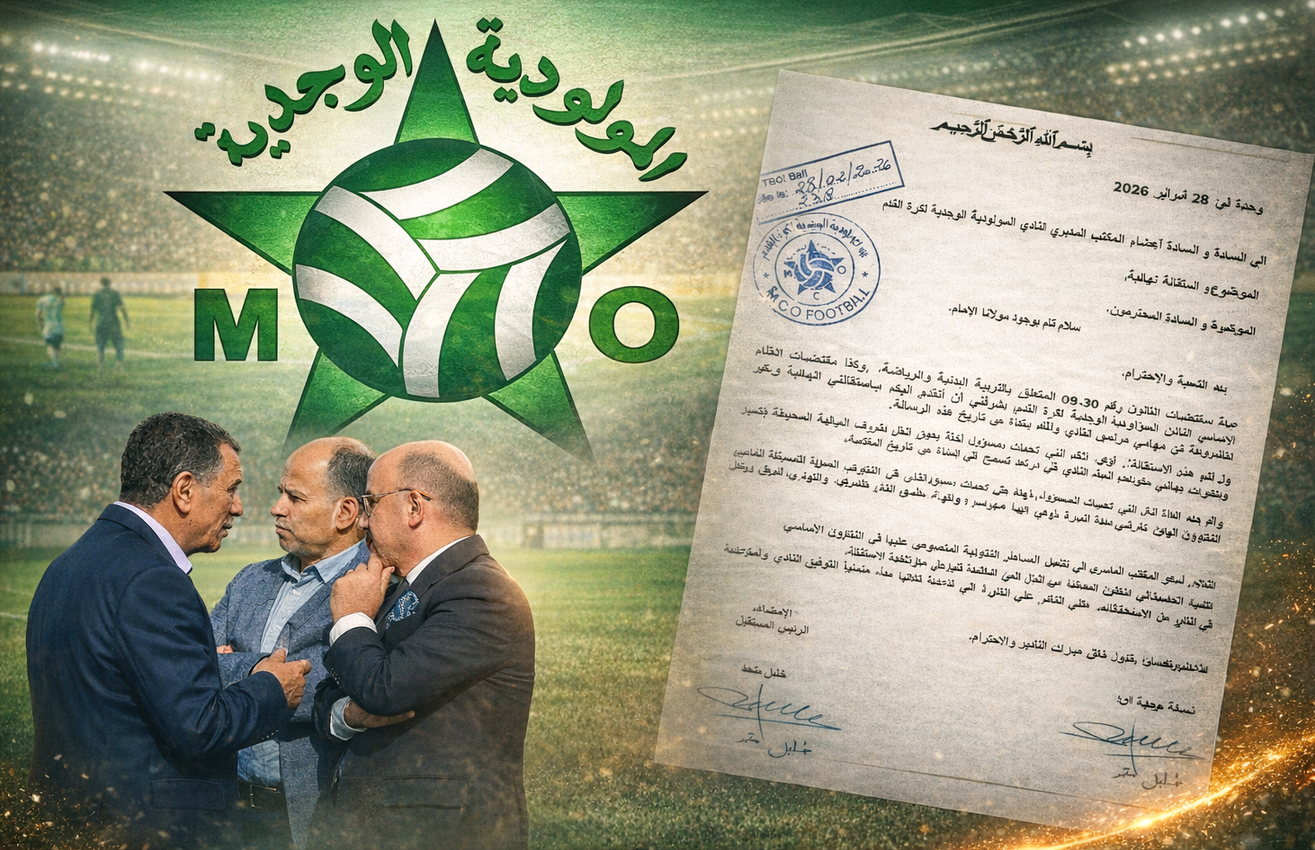 استقالة مفاجئة تهزّ المولودية الوجدية وتفتح باب الأسئلة - i3lam tv - إعلام تيفي